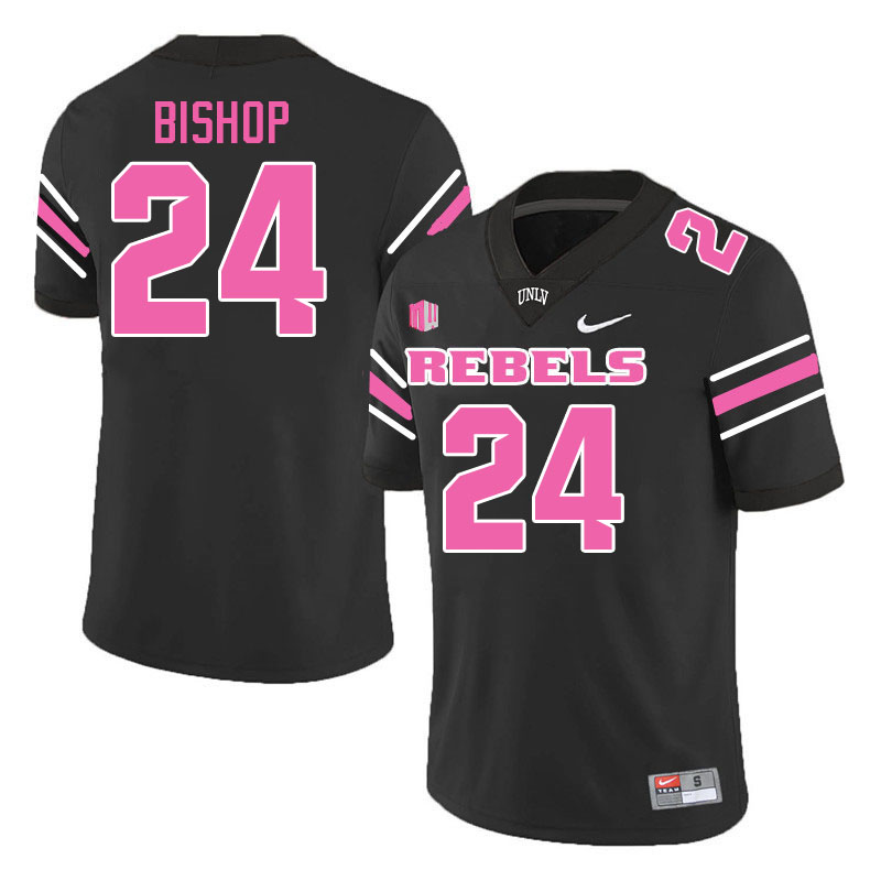Men #24 LaDarrius Bishop UNLV Rebels College Football Jerseys Stitched-Black